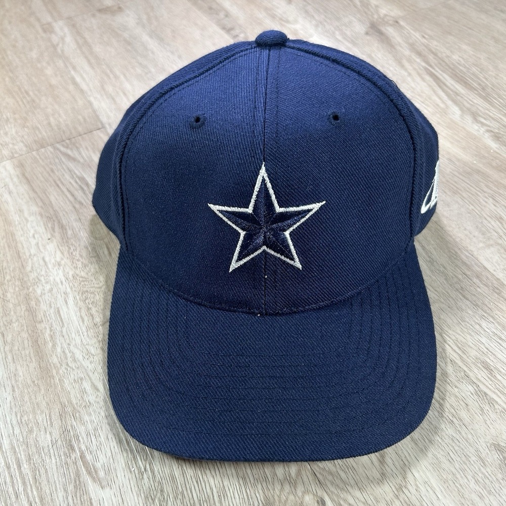 VTG Logo Athletic Dallas Cowboys Fited 7 1/4 Hat NFL Football Blue Wool Cap